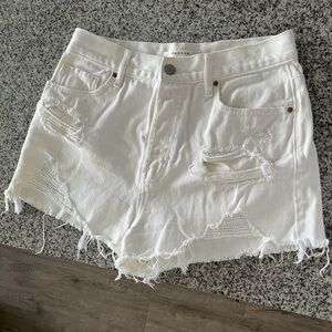 Pacsun White Vintage High Rise shorts